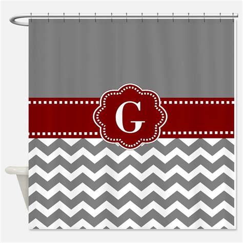 Red And Gray Shower Curtains Red And Gray Fabric Shower Curtain Liner