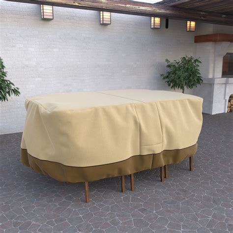 Fade Proof Rectangular Or Oval Heavy Duty Patio Table Chair Set Cover