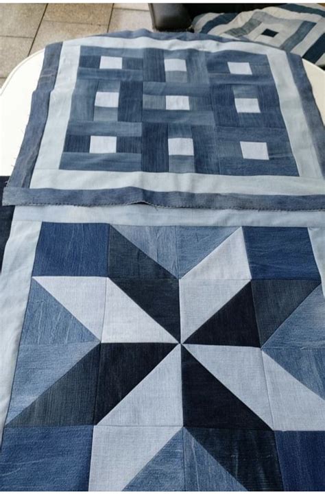 How To Make A Denim Quilt Using Old Jeans An Ultra Simple Sewing