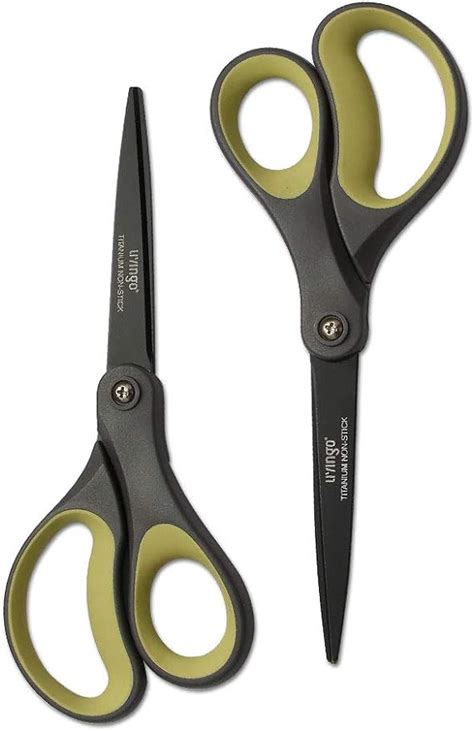 LIVINGO 2 Pack 8 Titanium Non Stick Scissors Professional Stainless