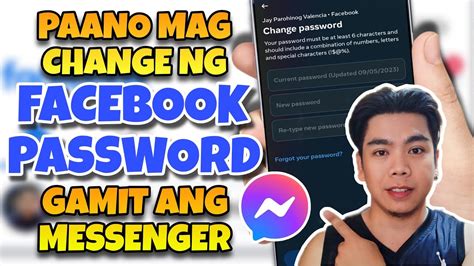 Paano Palitan Ang Facebook Password Gamit Ang Messenger 2024 How To