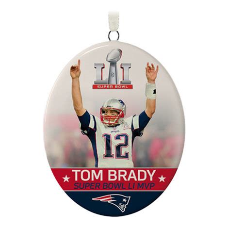 2017 Reveal: Tom Brady Super Bowl LI MVP Keepsake Ornament - Digital ...