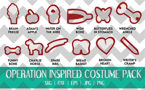 Operation Costume Pack SVG DXF PNG Etsy Operation Costume