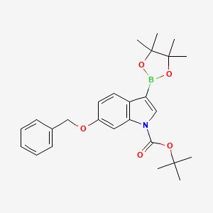 Tert Butyl 6 Benzyloxy 3 4 4 5 5 Tetramethyl 1 3 2 Dioxaborolan 2 Yl