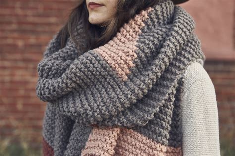 Level Up Blanket Scarf PDF Knitting Pattern — Two of Wands