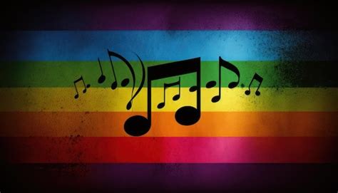 Rainbow Music Notes Pictures