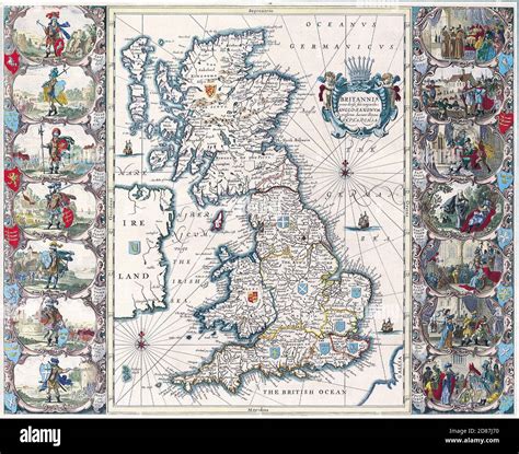 Antique Maps Of The World Map Of British Isles John Speed C