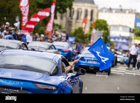 Alpine Parade During The Grande Parade Des Pilotes Of The Hours