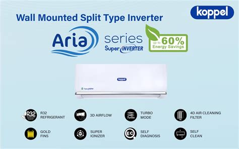 2HP KOPPEL ARIA SERIES SUPER INVERTER KV18WM ARF31S KV18OD ARF31S Split