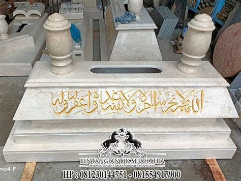 Makam Marmer Bokoran Kijing Marmer Pusara Marmer Body Makam