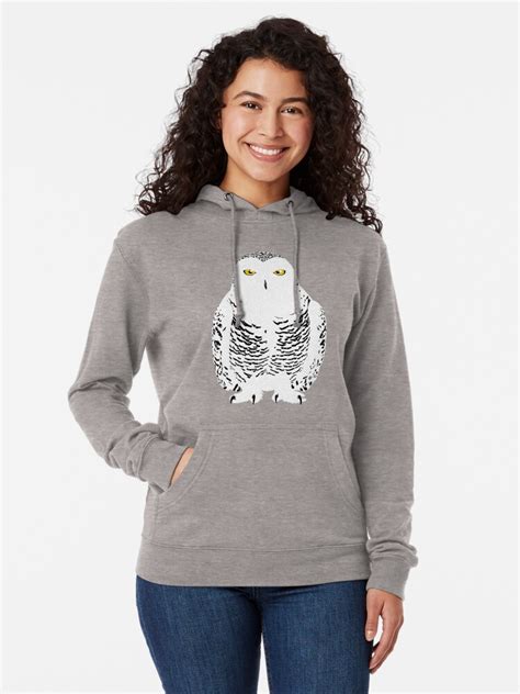 "Snowy Owl (Camouflage)" Lightweight Hoodie by BennuBirdy | Redbubble