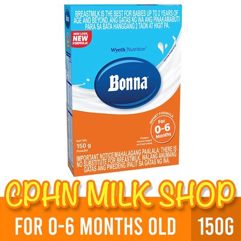 Bonna 150g 0 6 Months Old Infant Formula Lazada Ph