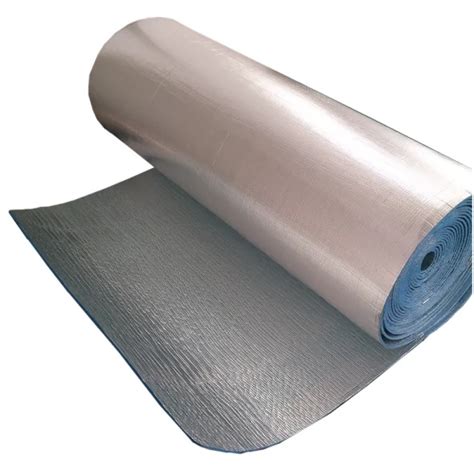 Elastomeric Closed Cell Rubber Foam Heat Insulation Materials Aluminum