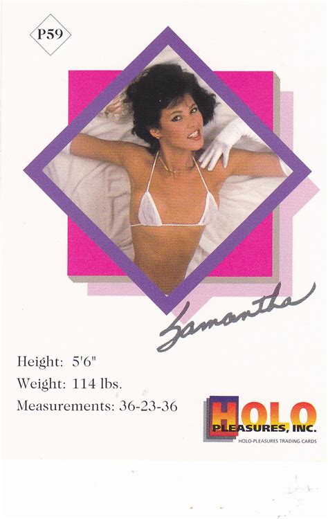 Samantha P59 California Dreaming 1991 Adult Sexy Trading Card