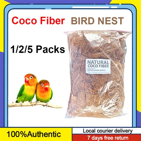 Natural Coconut Fiber Nesting Material Birds Nest For African Lovebirds