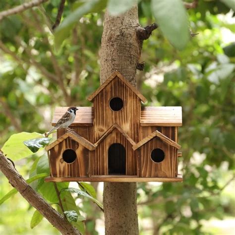 6 Hole Handmade Bird House - GIFT FOR NATURE LOVERS – uber7