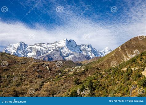 Himalaya mountain trek stock image. Image of hiking - 275671337