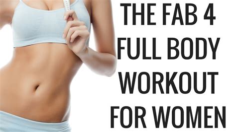 Fab 4 Full Body Workout For Women Christina Carlyle Youtube