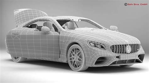 梅赛德斯s级双门跑车amg S63 2018 3d模型 159 3ds C4d Fbx Lwo Max Ma Obj