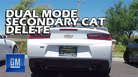 2016 2024 Camaro SS GM Dual Mode Exhaust NPP Secondary Cat Delete