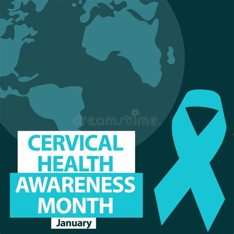 Vector Banner Design For Cervical Health Awareness Month In January