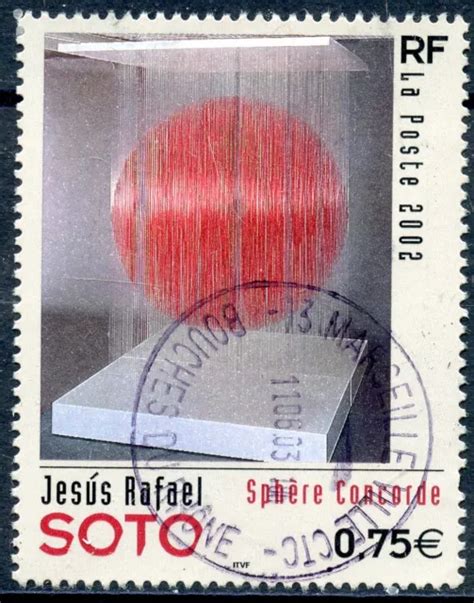 Timbre France Oblitere N Tableau Jesus Rafael Soto Eur