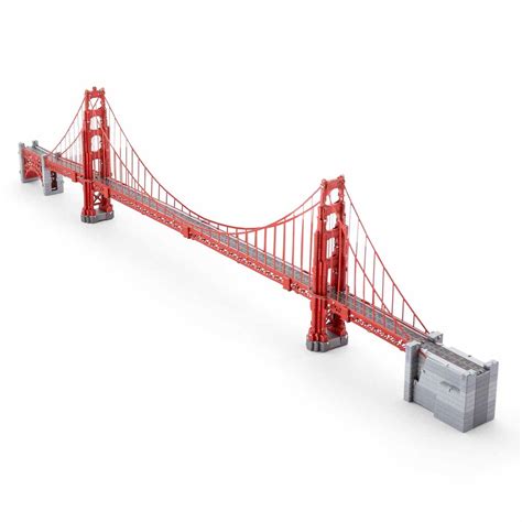 Golden Gate Bridge Red, Metal Earth | Puzzle Warehouse