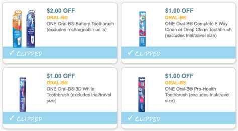 Oral B Printable Coupons