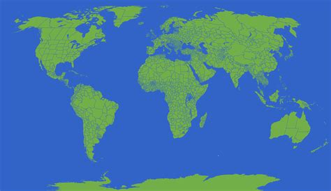 Made a world map with subdivisions (some subdivisions were lost because ...