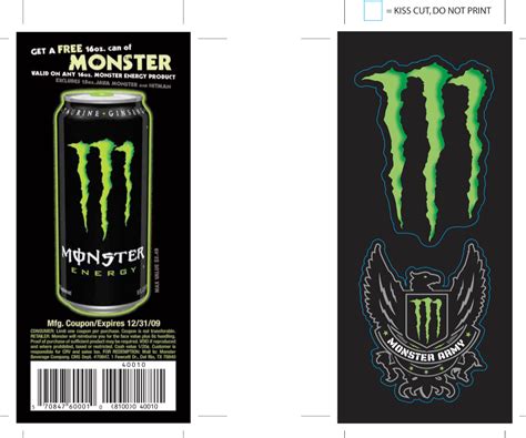 Artemixez.com - Monster Energy Coupon Designs