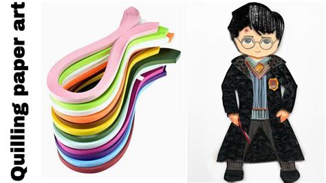 Paper Quilling Harry Potter Harry Potter With Quilling Paper Youtube