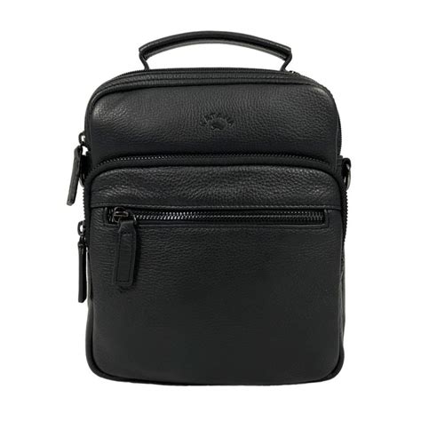 Sacoche Homme Port Main Paule En Cuir Katana Noir Planetebag