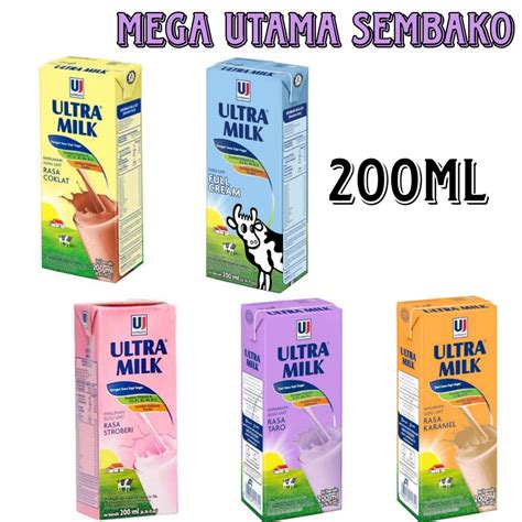 Jual Susu Ultra 200 Ml Susu UHT Ultra 200ml Ultramilk Per Karton Dus 24