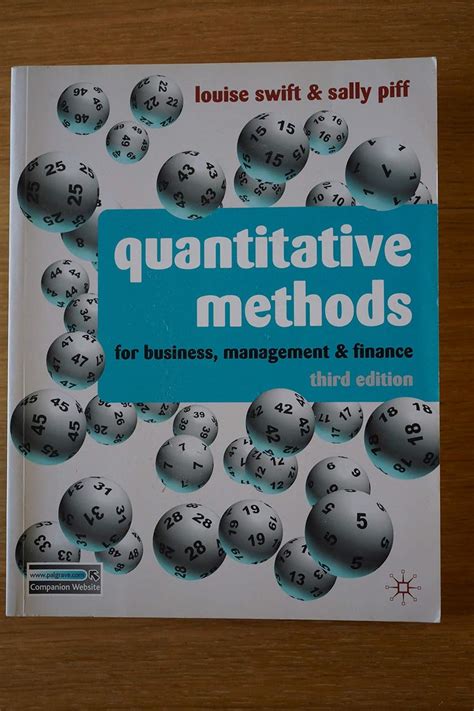 Quantitative Methods For Business Management And Finance Amazon Co