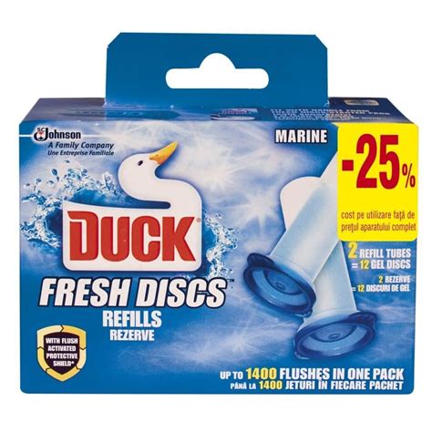 Odorizant Toaleta Duck Fresh Discs Rezerva X Discuri Cu Gel Marin