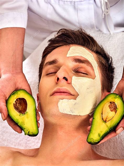 La M Scara Facial De Las Frutas Frescas Para El Hombre Esteticista