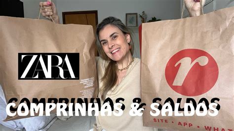 ÚLTIMAS COMPRINHAS SALDOS ZARA E RENNER cupom PATYNOAPP YouTube