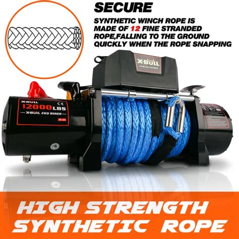 Dropship Lbs Synthetic Rope Winch Load Capacity Electric Winch