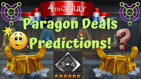 July 4th Paragon Offers Predictions 3 4 Rank Up Gem Odins Vault Marvel Contest Of