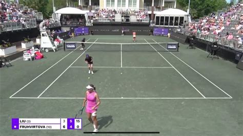 Claire Liu Hits Back To Back Drop Shots Vs Linda Fruhvirtova