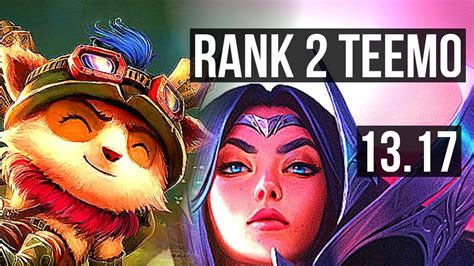 Teemo Vs Irelia Top Rank 2 Teemo 9 3 11 Kr Grandmaster 13 17