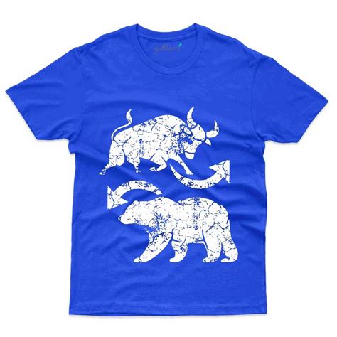 Bull Vs Bear Design T Shirt Stock Market Collection टी शर्ट स्टॉक लोट Gubbacci Apparel