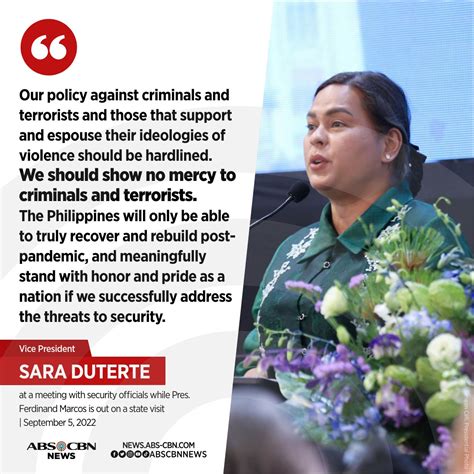 Abs Cbn News On Twitter Vice President Sara Duterte Expresses The