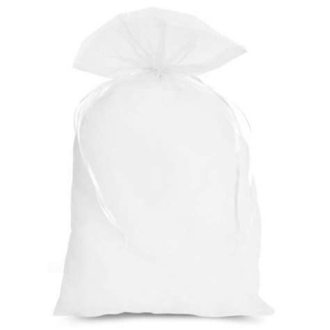 Saco De Organza Branco X Cm Unidades Kafe Embalagens Shopee