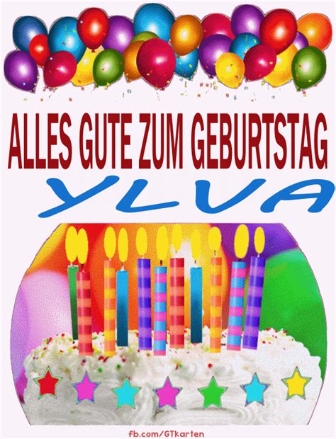 Alles Gute Zum Geburtstag YLVA HBDAY ART DE