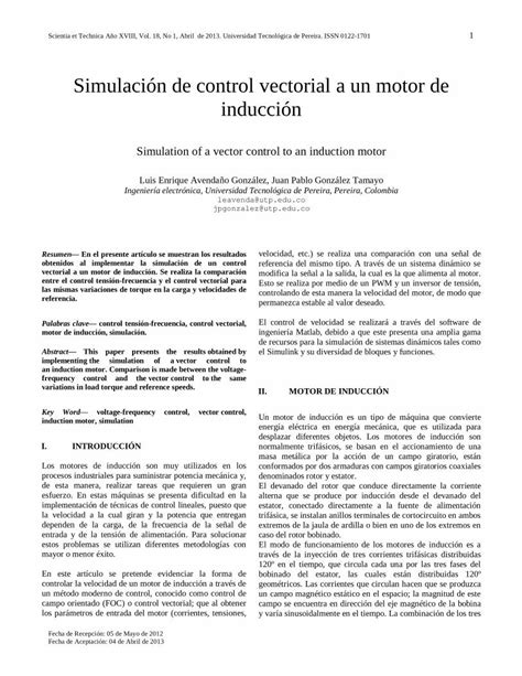 PDF Control Vectorial Motor de Inducción DOKUMEN TIPS