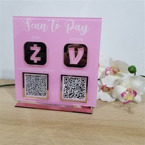 Qr Code Sign Multi Qr Code Sign Scan To Pay Zelle Qr Etsy