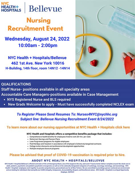 Bellevue Nursing Recruitment Event NYC Health Hospitals