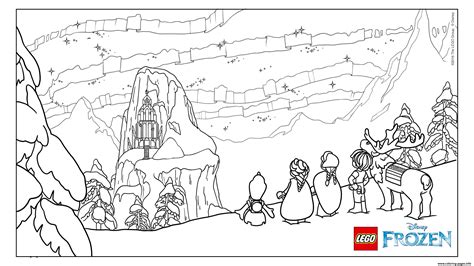 The Ice Castle Lego Disney Coloring page Printable