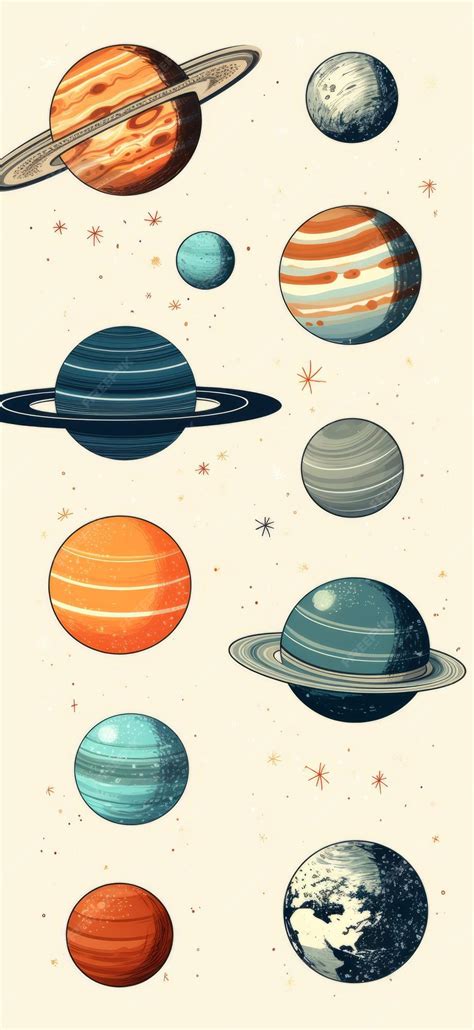 Premium AI Image | Planets in space Vector illustration of a planet in ...